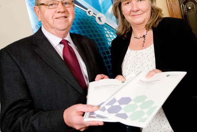 Councillor Robert McIlroy from Moyle District Council and Department of the Environment (DOE) Director Linda MacHugh were among 200 delegates who attended a DOE seminar to help councils prepare for their new community planning role which they will take forward from April 2015 under local government reform. Community planning involves councils working with their local communities, statuatory bodies and agencies, to ensure that citizens' needs are at the heart of decision-making on local services.