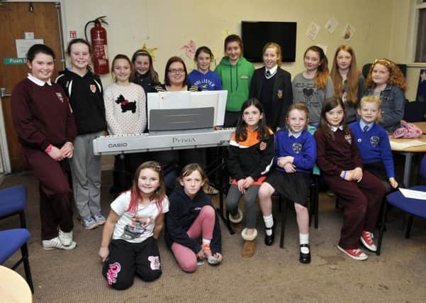 The drama group at Clann Eireann prepare for their Christmas concert. INLM47-131gc