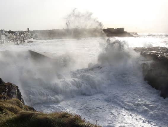 Storms have battered the north coast on Thursday. Picture Margaret McLaughlin