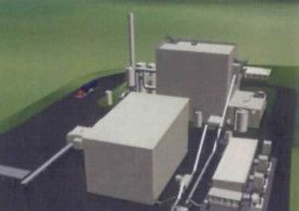 An artist's impression of Evermore Renewable Energy's proposed new woodchip plant in Lisahally.