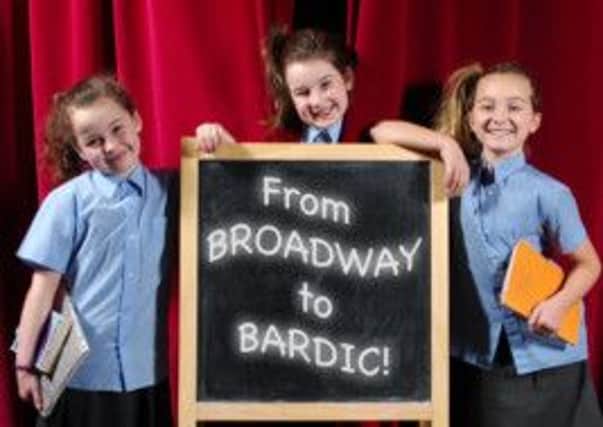 OH MATILDA! Sisters Lauren and Kila Kirby will share the role of Matilda with Annie Faloon (right) in the forthcoming Bardic Theatre production 'From Broadway to Bardic' which opens on 31st January 2014. Tickets go on sale this Friday 13th December from Stewarts Music Shop Dungannon - 028 8772 5286