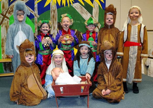 The main cast of Moorfields PS Nativity play called "The Inn Keepers Breakfast" which went down a roaring success. INBT 50-806H