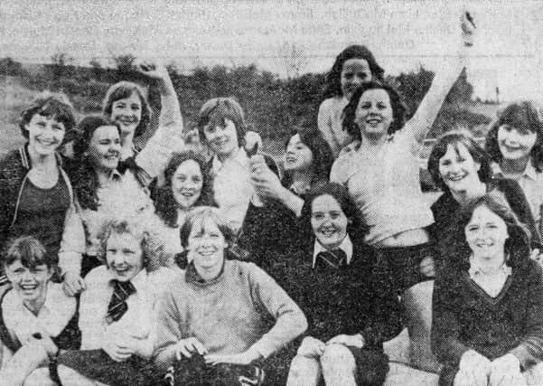1979 - A group of second year girls at the Cambridge House girls school sports day. INBT51-756F