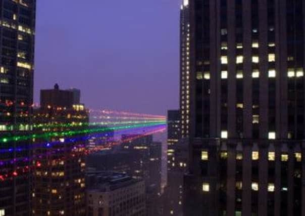 Yvette Mattern's 'Global Rainbow' in New York.