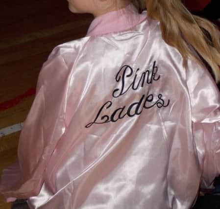 One of the 'Pink Ladies' from our Primary 6/7 production of Grease. INBM52-13
