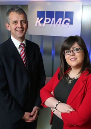 Laura Jeffrey, a trainee accountant in the KPMG Belfast Tax team, with Partner and Head of Tax, Eamonn Donaghy.