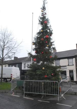 The Christmas tree in Moira.