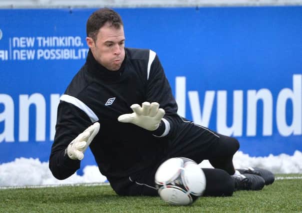 Goalkeeper Yohann Lacroix
 has joined Ballymena United on loan from Crusaders. Picture: Press Eye.