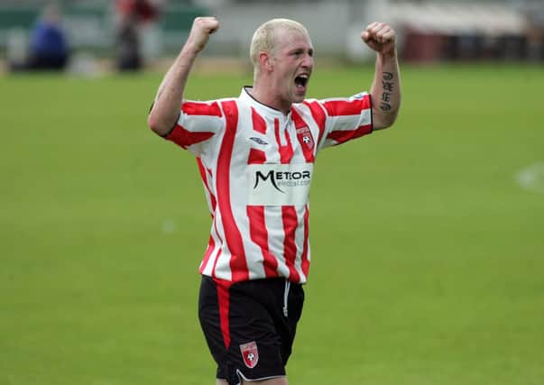Former Derry City striker Stephen OFlynn could be a major signing for Institute in their quest to clinch promotion.
