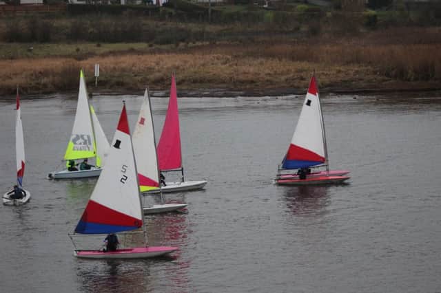 Action from Coleraine Yacht Club's Winter Series race.