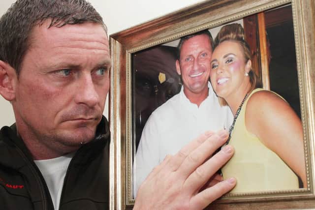 Lynn Mc Neill, fiance of the late Kelly Mc Garvey.PICTURE MARK JAMIESON.