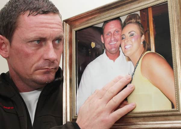Lynn Mc Neill, fiance of the late Kelly Mc Garvey.PICTURE MARK JAMIESON.