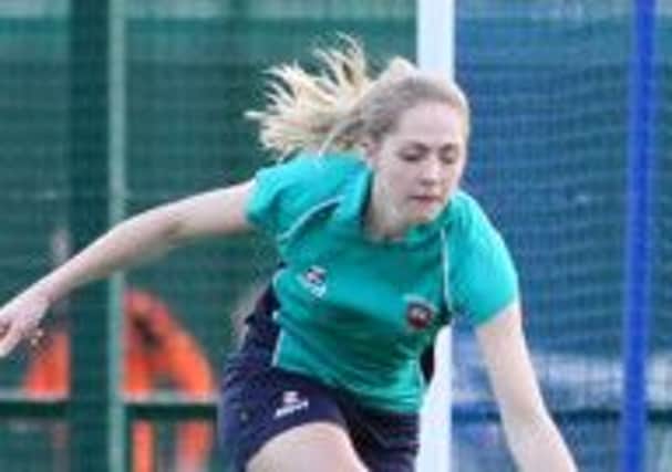 Carrick's Amy Cross was on target in Saturday's defeat to Grosvenor.