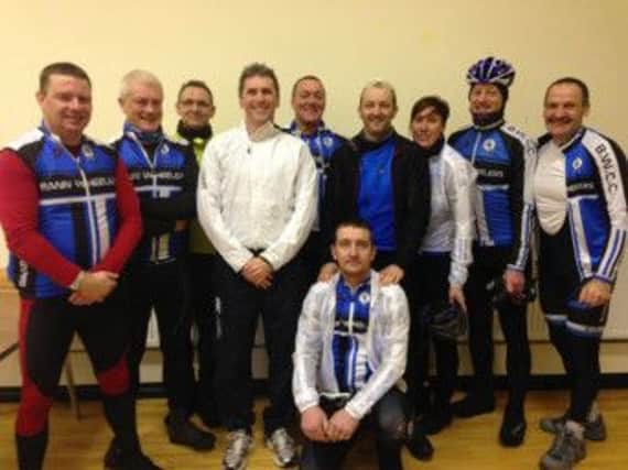 Some of the Bann Wheelers who took part in the event.