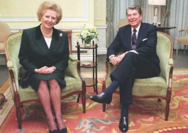 Margaret Thatcher and Ronald Reagan. Ian Paisley angered by US.