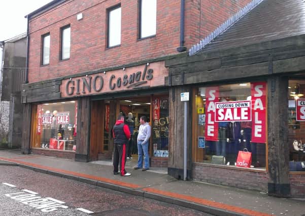 The Gino store on Bryan Street which is to close on Saturday.