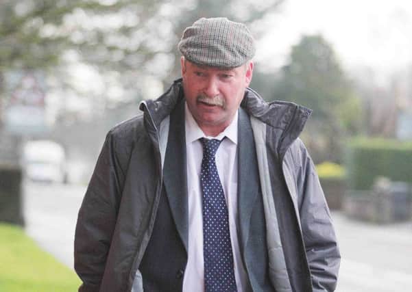 Coleraine solictor John Hickey, at Coleraine Court today (Friday) to answer serious fraud charges. He was returned for trial on Febuary 21st.PICTURE MARK JAMIESON.