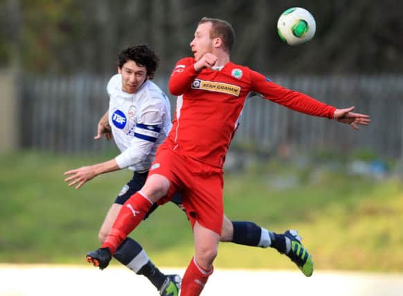 Howard Beverland is looking forward to another tussle with Cliftonville's Liam Boyce. Darren Kidd /Presseye.com
