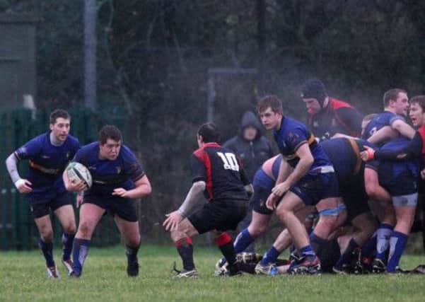 Action from Saturday's match between Lisburn and Limavady, at Lisburn Rugby Club. US1404-530cd