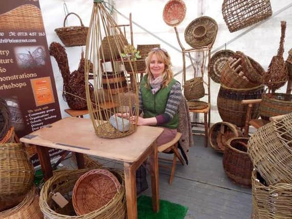 Weave to Success...Portrush based basket maker, Louise McLean works on one of her creations ahead of this years Northern Ireland Countryside Festival. The award winning basket maker will exhibit her creations and demonstrate her craft, which are now widely sought by collectors and artisans throughout Ireland, during the two-day spectacular in Moira Demesne on 26th and 27th May. For tickets or further information please visit the festivals website at www.nicountryside.com