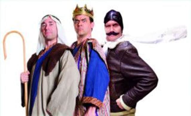 The Reduced Shakespeare Company's 'The Bible: The Complete Word of God (abridged)' is playing at Theatre at The Mill on January 29 and 30.