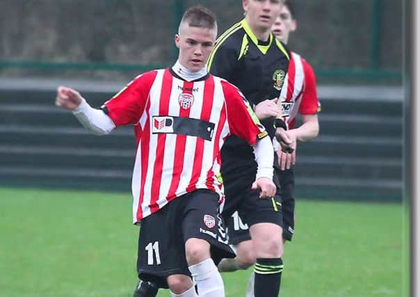 Derry City U19 winger Joshua Tracey. Picture courtesy of thejungleview