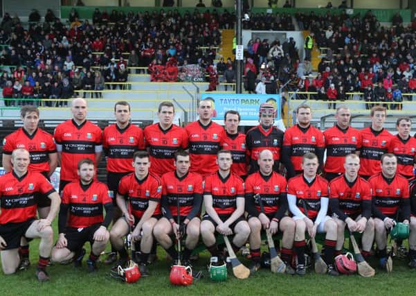 Clooney Gaels Ahoghill who were beaten by Kilkenny and Leinster champions Rower-Inistioge in Sunday's AIB All Ireland Intermediate Hurling Championship semi-final in Navan, Co. Meath.