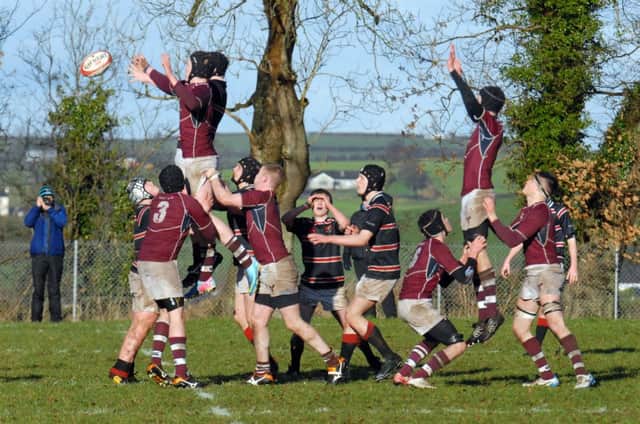 Banbridge Academy V Coleraine Academical Institution in the second round of the Danske Bank Schools Cup.