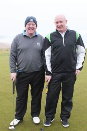Des Ballintine and Mark Kilgore at Portstewart Golf Club.