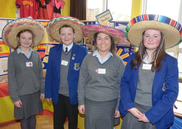 Naomi, Paul, Sian and Clodagh at the St Killian's Colllege open day. INLT 05-310-PR