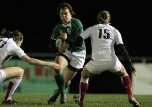 Amy Davis in action for Ireland. Photo: Presseye