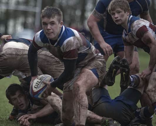 Dalriada Schools' Cup rugby at home to Portadown College. Picture by John McMullan. INBM5-14 210JC