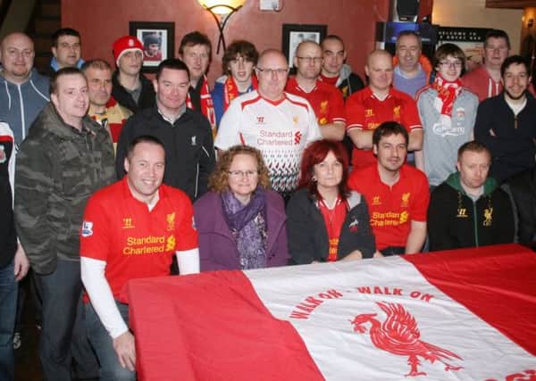 Members of the Ballycastle Liverpool Supporters Club pictured at their annual meeting in the Anzac Bar.INBM05-29-14 120F
