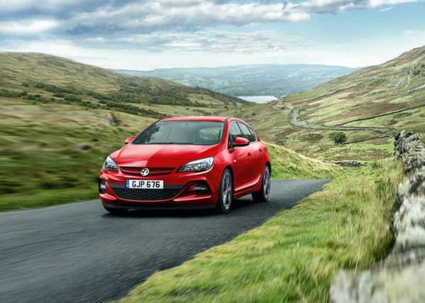 Take to the road in a Vauxhall Astra.