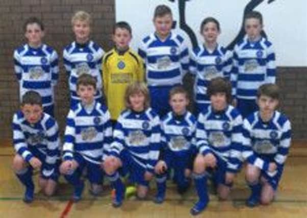 Northend United U12s in their new kit sponsored by Hunky Dorys.
