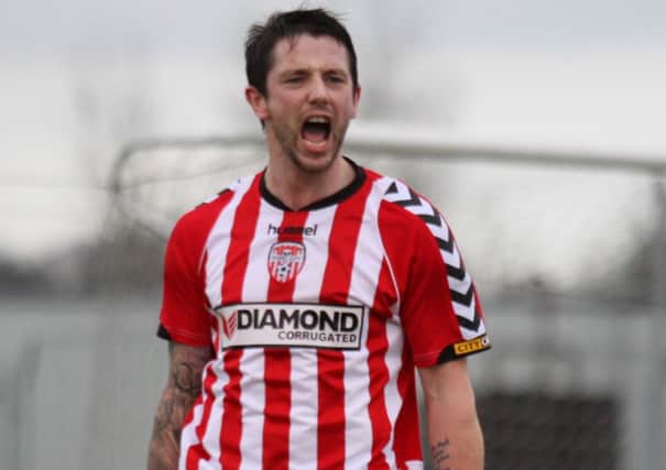 Derry City striker Rory Patterson.