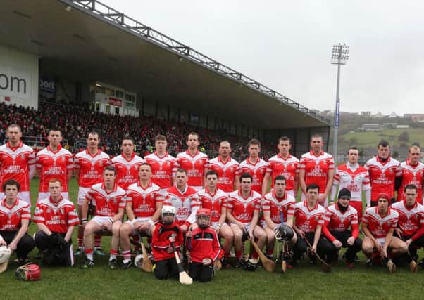Loughgiel Shamrocks who played in the 
AIB All Ireland Club Senior Hurling Championship semi-final at Pairc Esler Newry
. Picture: John McIlwaine - ©INPHO/Presseye