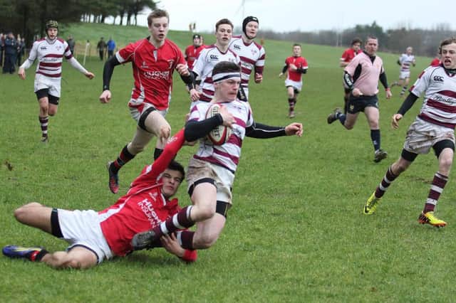 Mark Gordon scores the first try for CAI on Saturday. PICTURE MARK JAMIESON.