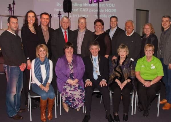 Members of the Vineyard, sponsors. Deputy Mayor, Mark Fielding and representatives of Coleraine Borough ouncil at the concert. INCR06-213MP