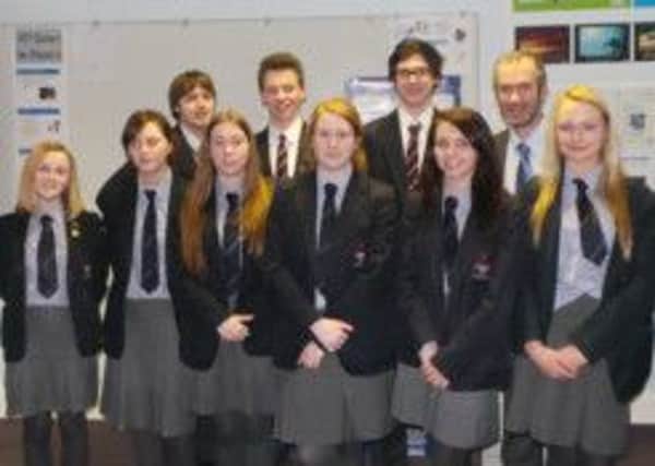 Members of Larne Grammar School's new editorial team.  INLT 07-679-CON