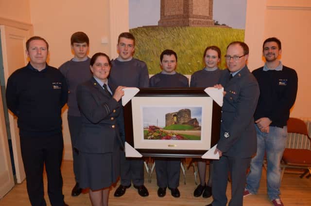 Members of 2062 (Carrickfergus) Squadron Air Training Corps pictured during a visit to the Mayor's Parlour. INCT 07-367-PR