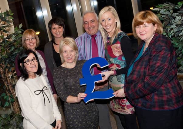 Launching the Funders Fair which will take place in February is Chair of the Development Committee Councillor Carla Lockhart with Director of Development Olga Murtagh, Head of Community Development Nicola Lane and Community Development Officers Clifford Forbes, Patricia Lappin, Tracey Johnston and Bernie Marshall.