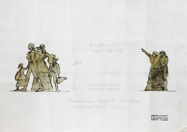 'Emigrants' sketch by the late Eamonn O'Doherty.