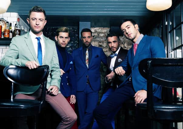 The Overtones, including Timmy Matley (left), will perform in Belfast next week.