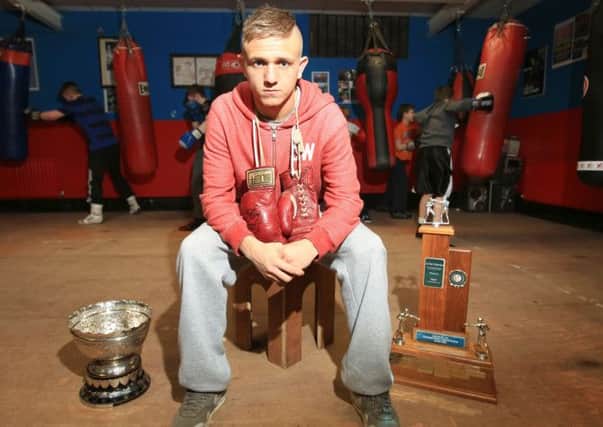 Canal Boxing Club, Gregg Street, Ulster Bantamweight Title Winner Kurt Walker INUS0714-805JC