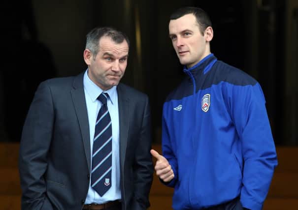 Ballymena United manager Glenn Ferguson honoured his 'gentleman's agreement' with his Coleraine counterpart Oran Kearney by not playing Darren Boyce in Saturday's 2-2 draw between the sides. Picture: Press Eye.