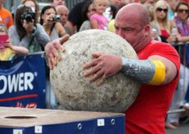 A qualifying event for the World's Strongest Man contest will take place in Randalstown on Saturday.