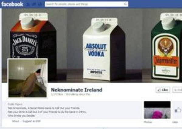 The Nekonomination Ireland Facebook page.