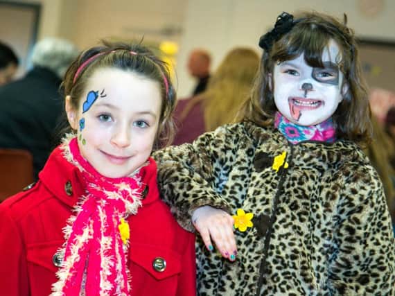 Anna Campbell and Ruby Guthrie pictured at the coffee morning held in Whitehead Community Centre. INCT 09-410-RM