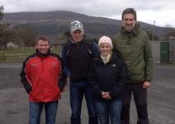 Larne Athletic Club members at Slieve Gullion. INLT 10-929-CON